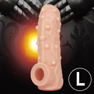 Насадка на фаллос KOKOS Nude Sleeve с рельефом телесная TPE NS-002-L