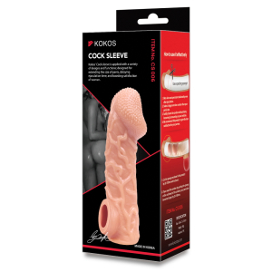 Насадка Cock Sleeve телесная TPE KOKOS CS-006-L