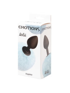 Анальная Пробка с Хвостом Emotions Fluffy Blue 4017-03lola