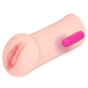 Мастурбатор KOKOS Elegance 001 с вибрацией телесный TPR M01-03-001V