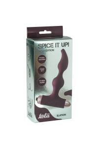 Анальная пробка с вибрацией Spice it up New Edition Elation Wine red 8018-03lola
