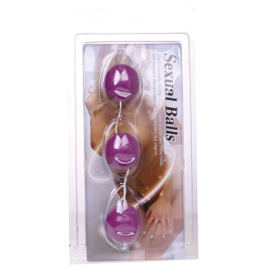 Шарики анальные фиолетовые BI-014049-3PUR