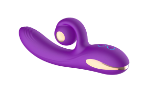 Силиконовый вибратор-кролик с функцией вращения SW3052-purple