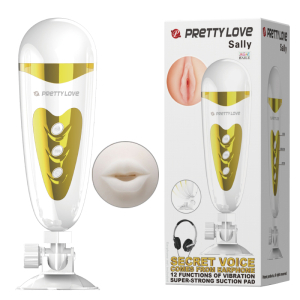 Мега-мастурбатор с вибрацией Mouth style BM-00900T50-2