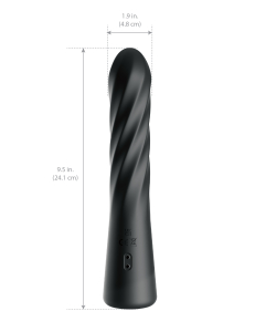 Анальный вибростимулятор с вращением и фрикциями Twist Ecstasy 480023PD