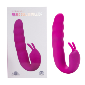 Вибратор Ribbed Dual Stimulator Rose 183314RoseHW