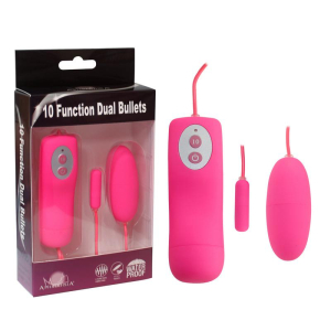 Виброяичко 10 Function Dual Bullets Pink 35014pinkHW