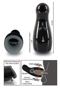 Мастурбатор Rebel с тремя режимами 593087ON