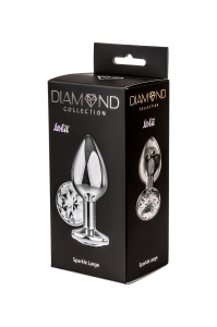Анальная пробка Diamond Clear Sparkle Large 4010-01Lola