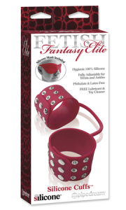 Силиконовые наручники FF ELITE - SILICONE CUFFS RED 457015PD