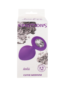 Анальная пробка Emotions Cutie Medium Purple clear crystal 4012-06Lola