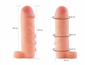 Фаллоудлинитель с кольцом Cock Next 692203ru