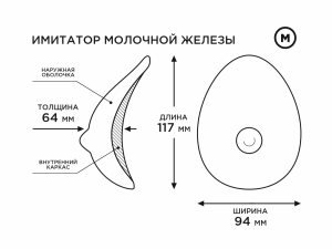 Протез молочной железы малый 704501ru