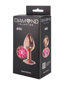 Анальная Пробка Diamond Quartz Shine S Розовое Золото 4023-01lola