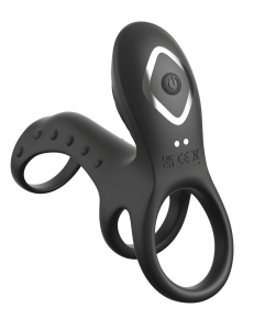 Виброкольцо на пенис с двумя моторчиками Ultimate Couples Cage Pro 596923PD