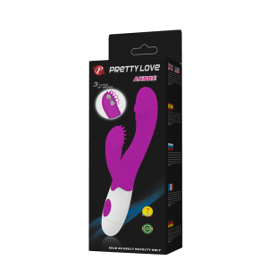 Силиконовый вибратор PRETTY LOVE фиолетовый BI-014264PUR
