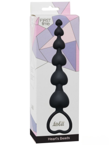 Анальная цепочка Heart's Beads Black 4101-03Lola