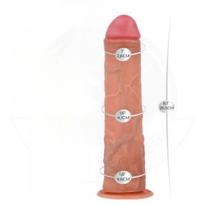 Реалистичный вибратор на пульте ду D-243371