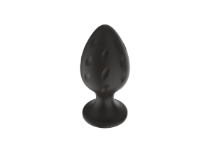 Силиконовая анальная пробка черная M (6.7*3.5cm) 3304-02