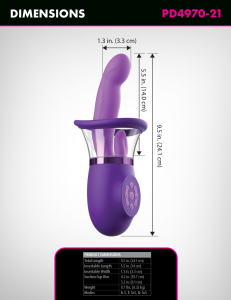 Вибратор c тройной стимуляцией Ultimate Pleasure Pro Plus 497012PD