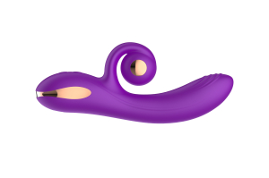 Силиконовый вибратор-кролик с функцией вращения SW3052-purple