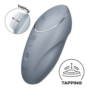 Пульсирующий массажер Satisfyer Tap&Climax 1 Gray-blue 046020SA