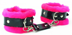 Розовые наручники с мехом BDSM Light 710001ars