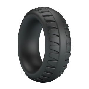 Эрекционное кольцо из силикона растягивающееся черное CRAZY BULL BI-210244