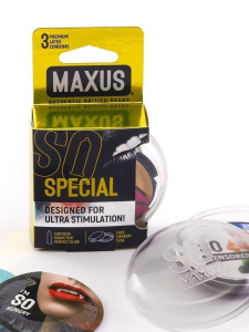 Презервативы точечно-ребристые MAXUS AIR Special №3 п/к 4289mx
