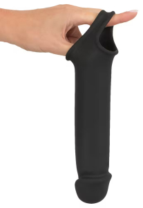 Вибрирующая насадка для пениса с хомутом для яичек и пультом управления 0550825ON