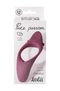 Эрекционное виброкольцо Pure Passion Stardust Wine red 1304-02lola