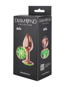 Анальная Пробка Diamond Emerald Shine S Розовое Золото 4027-01lola