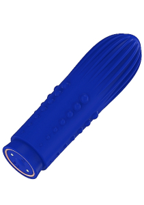 Вибропулька Turbo Rechargeable Bullet Lush Blue SH-ELE011BLU