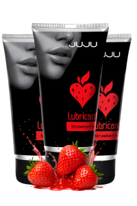 Сет съедобных лубрикантов JUJU Клубничка, 3х50ml 615JU