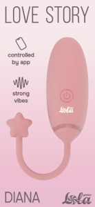 Вибро яйцо с приложением Diana Love Story Pink 3014-01lola