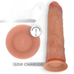 Реалистичный вибратор с функцией фрикций D-243374