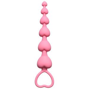Анальная цепочка Heart's Beads Pink 4101-01Lola