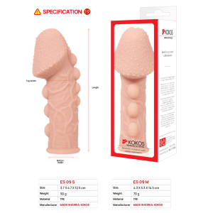 Насадка на фаллос Extreme Sleeve телесная TPR KOKOS ES-009-S