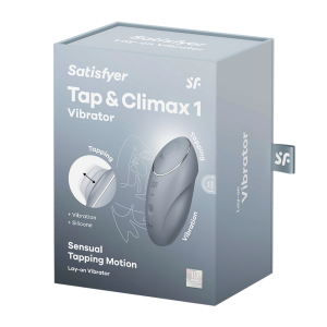 Пульсирующий массажер Satisfyer Tap&Climax 1 Gray-blue 046020SA