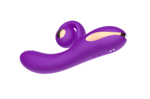 Силиконовый вибратор-кролик с функцией вращения SW3052-purple