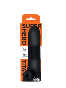 Фаллоудлинитель Super Hero Titan Black 7018-03lola