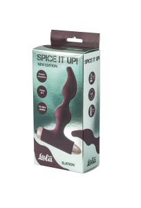 Анальная пробка с вибрацией Spice it up New Edition Elation Wine red 8018-03lola
